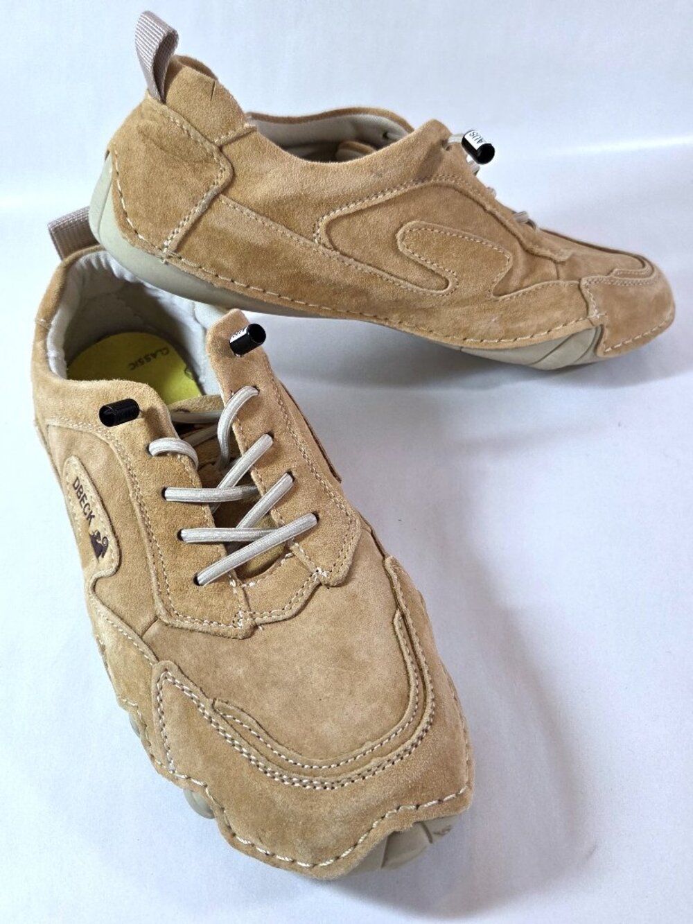 Dbeck Australia Beige Leather RetroWalker Shoes Size 8.5